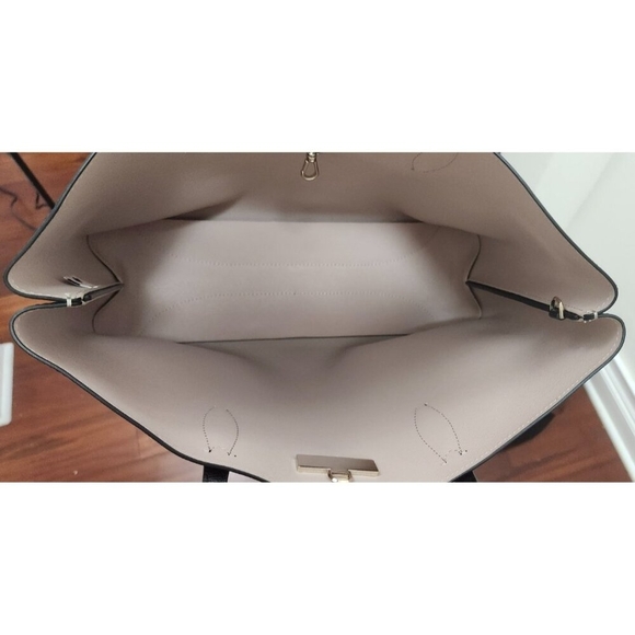 New Kate Spade All Day Large Tote Leather Black Multi - Picture 11 of 16